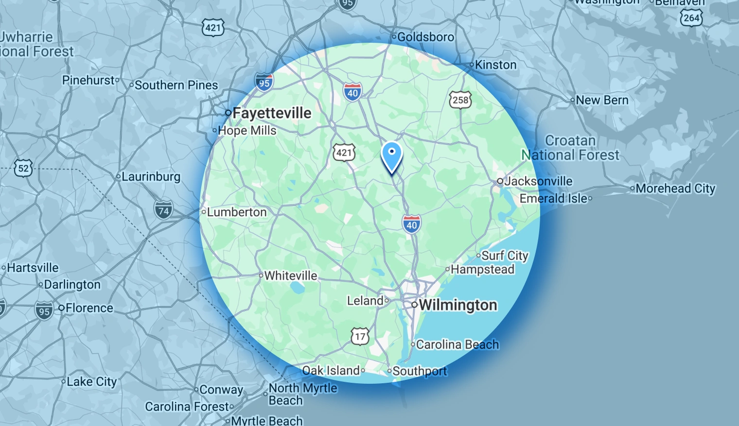 map full width